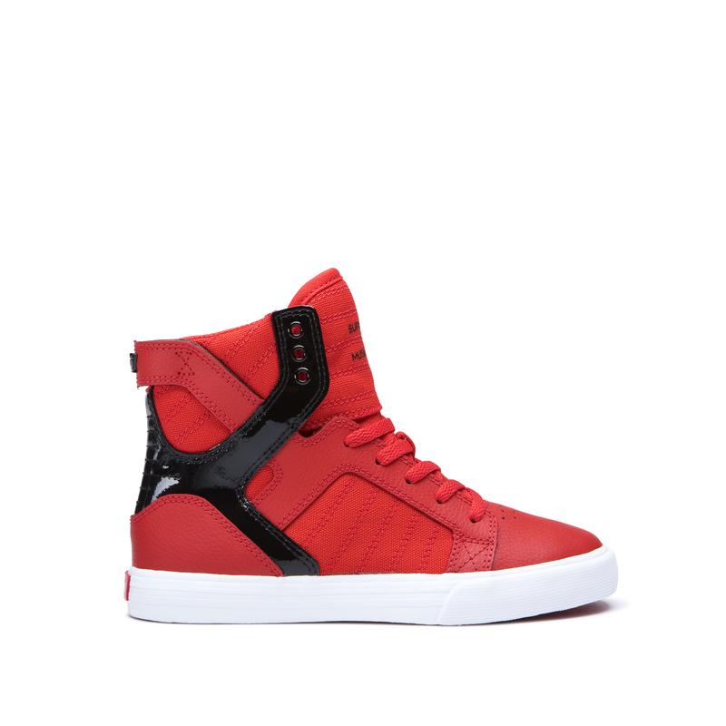 Zapatillas Altas Supra Argentina Niños - SKYTOP Rojas / Negras (QMKPA-5637)